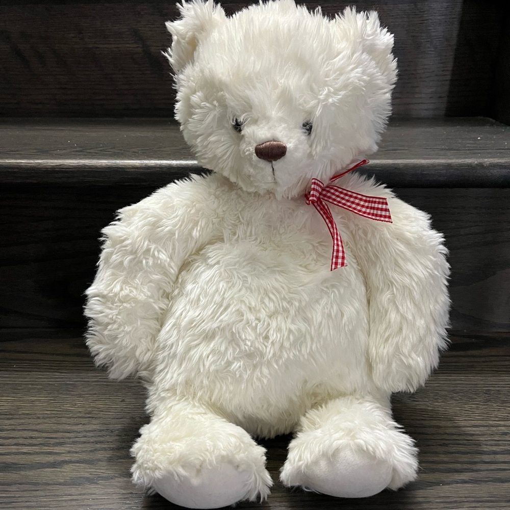 15” holiday bear plush toy EUC